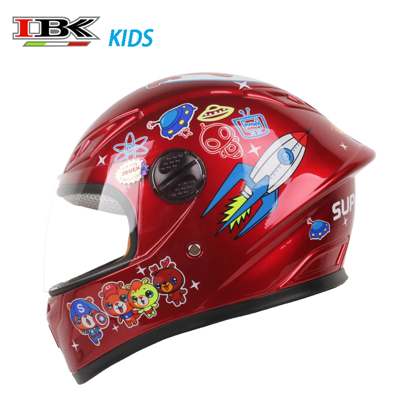 

Мотоциклетные шлемы унисекс IBK, всесезонные, закрытые, с защитой от УФ излучения, с защитой для шеи
