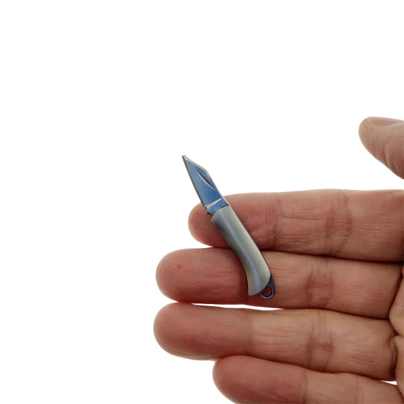 

Small Size Brass Handle Stainless Steel Mini Portable Pocket Knife Gift Unpacking EDC Tiny Folding Knife