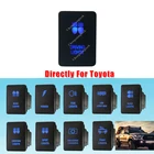 12 В, 3 А, синий светодиод OEM, сменный нажимной переключатель, фары дальнего света для Toyota 2015 Hilux Prado 150 200 Landcruiser GUN HiAce RAV4NEW