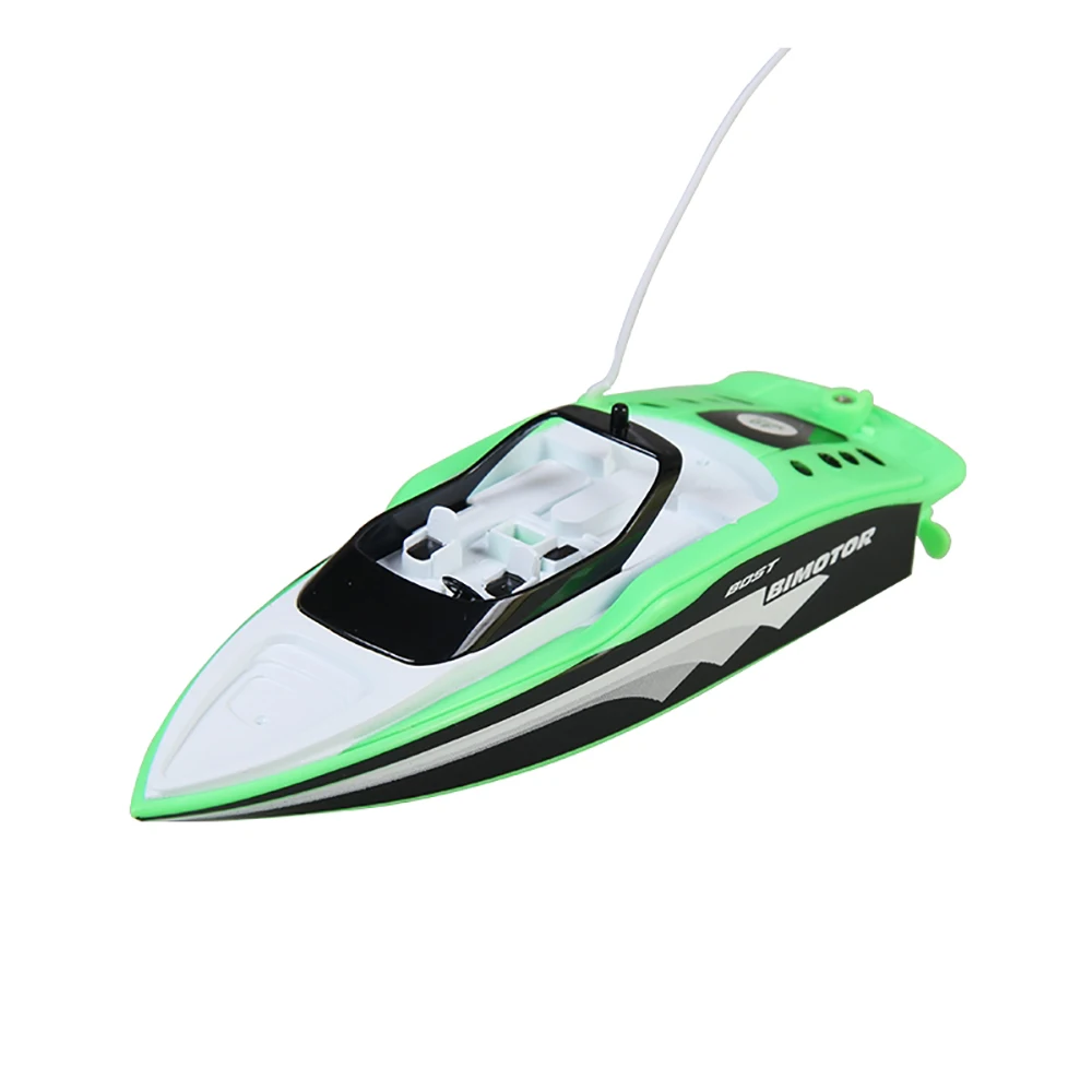 Green Color 4CH RC лодка на дистанционном управлении Мини RC гоночная лодка электрическая скоростная лодка RC игрушки Chtistmas подарки для детей Chidren дропшиппинг - Цвет: Green Color