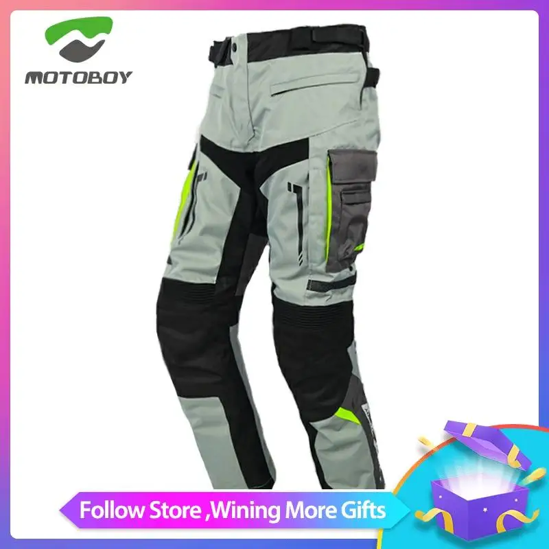 Мотоциклетные штаны Motoboy водонепроницаемые дышащие Теплые всесезонные защитные