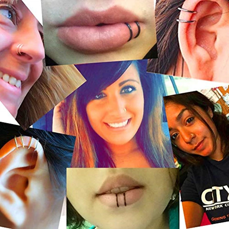 Серьги клипсы высокого качества в стиле панк модные серьги для