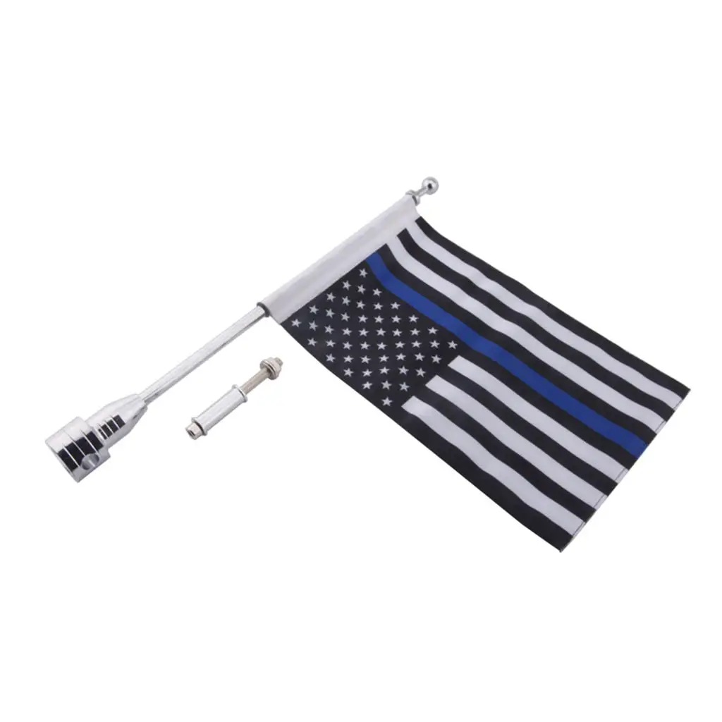 

Motorcycle American Flagpole Luggage Rack Mount-Pack Of 1