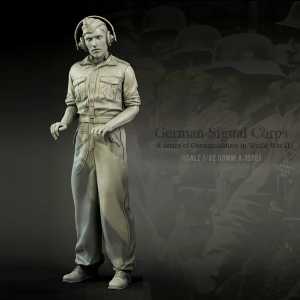 

1/35 (50mm) Resin Figure model Kits European soldier Self-assembled A-19761