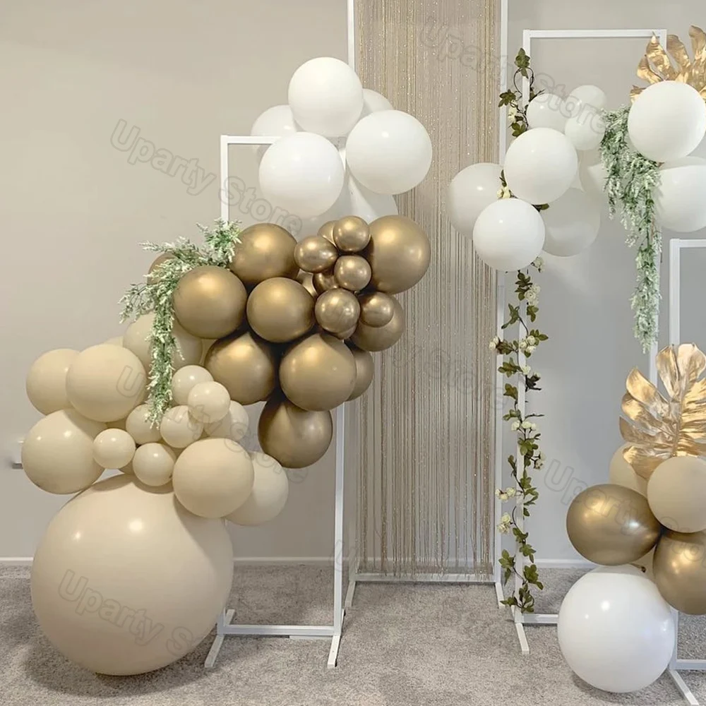 100Pcs White Sand Latex Balloons 5/10/12/18inch Retro Birthday Wedding Party Baby Shower Kids Air Globos | Дом и сад