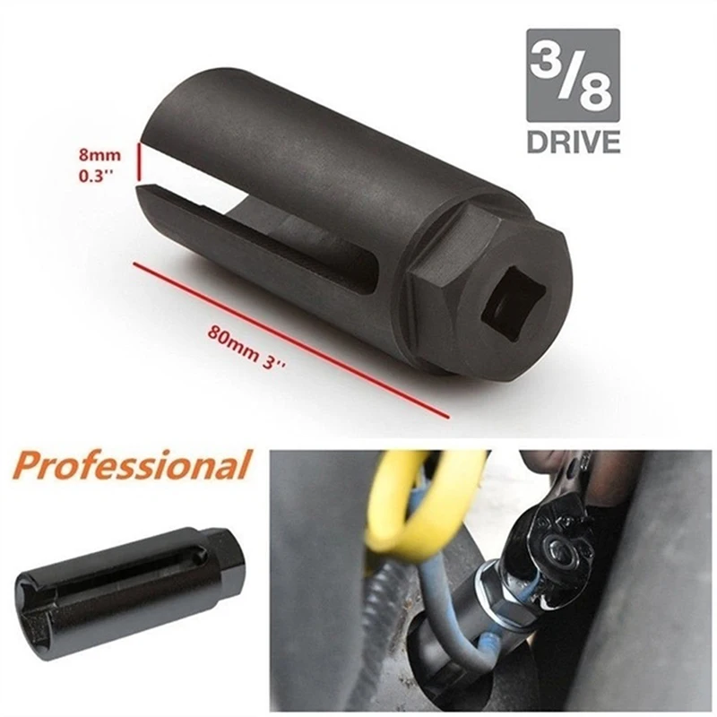 1pc 7/8'' Oxygen Sensor Socket 3/8" Drive Disassembly Tool Auto Products Japanese 22mm Car Remover Hand |