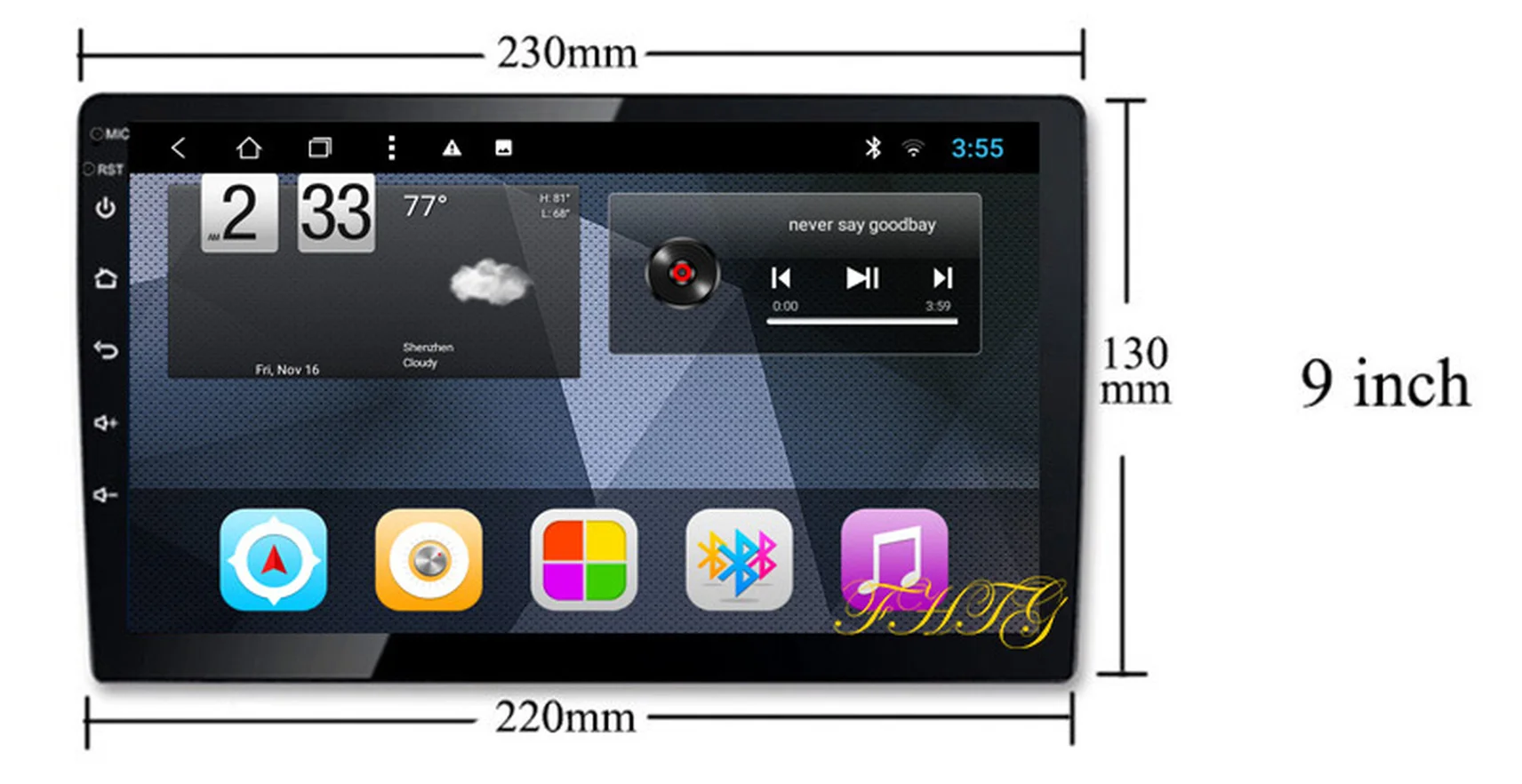9 inch Fasxia Car Audio Frame Radio Fascia gps navigation fascia panel is suitable for 2005-2011 Toyota Yaris/ Vitz/ Platz | Автомобили и