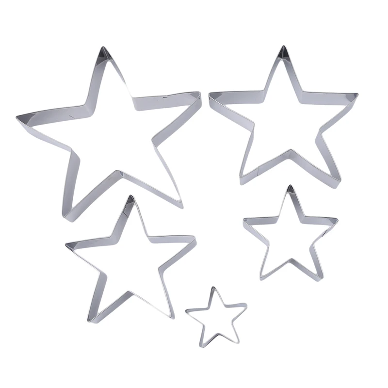 9 шт./компл. со звездами и рождественской елкой Нержавеющая сталь инструменты для