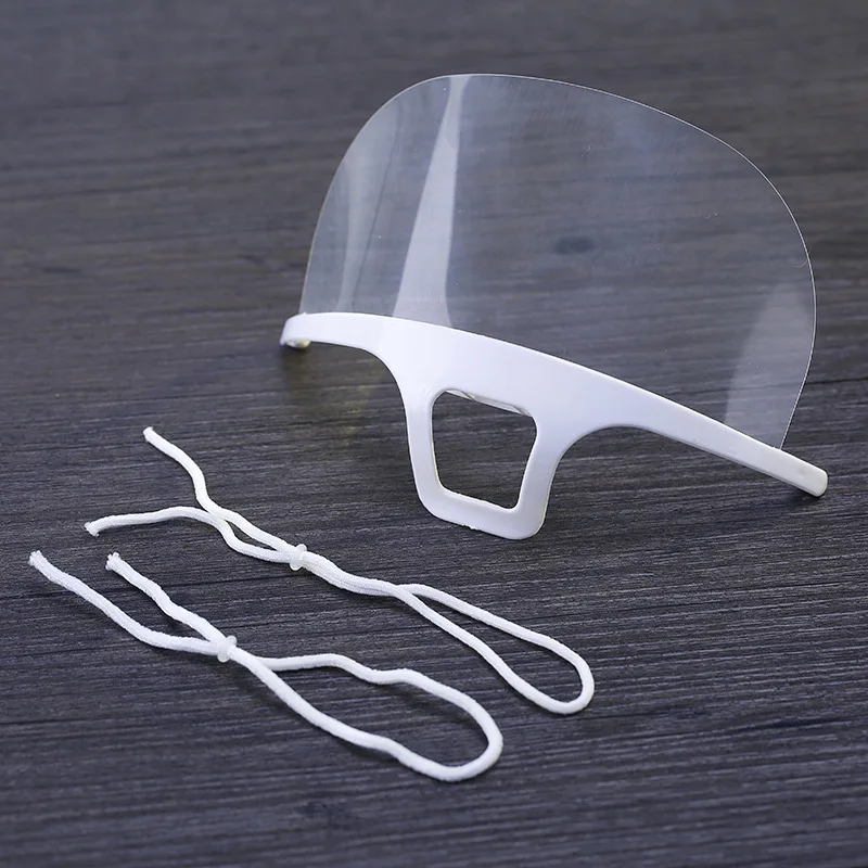 

Transparent Health Mask Plastic Hygienic Anti Fog Shield Health Masks Oil Proof Mouth Cover Useful Multifunctional Kitchen Tools