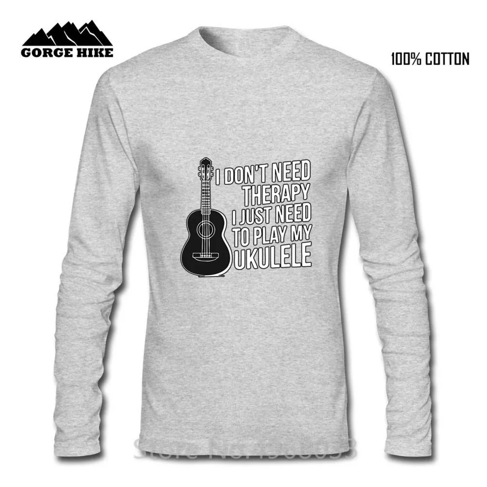 Летняя крутая Мужская футболка с надписью I Don't Need Therapy и Just To Play My Ukulele Guitar Top Craft No