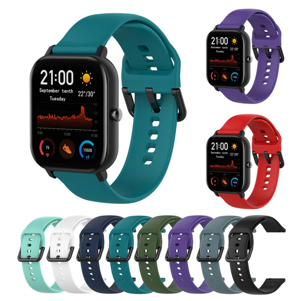 

Силиконовый браслет для смарт-часов Amazfit Gts Bip Gtr 42 мм