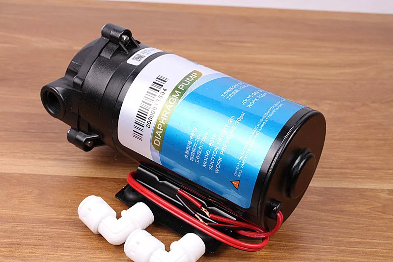 

400 gpd diaphragm pump 24v high pressure pump, vacuum parts filter for water reverse osmosis system