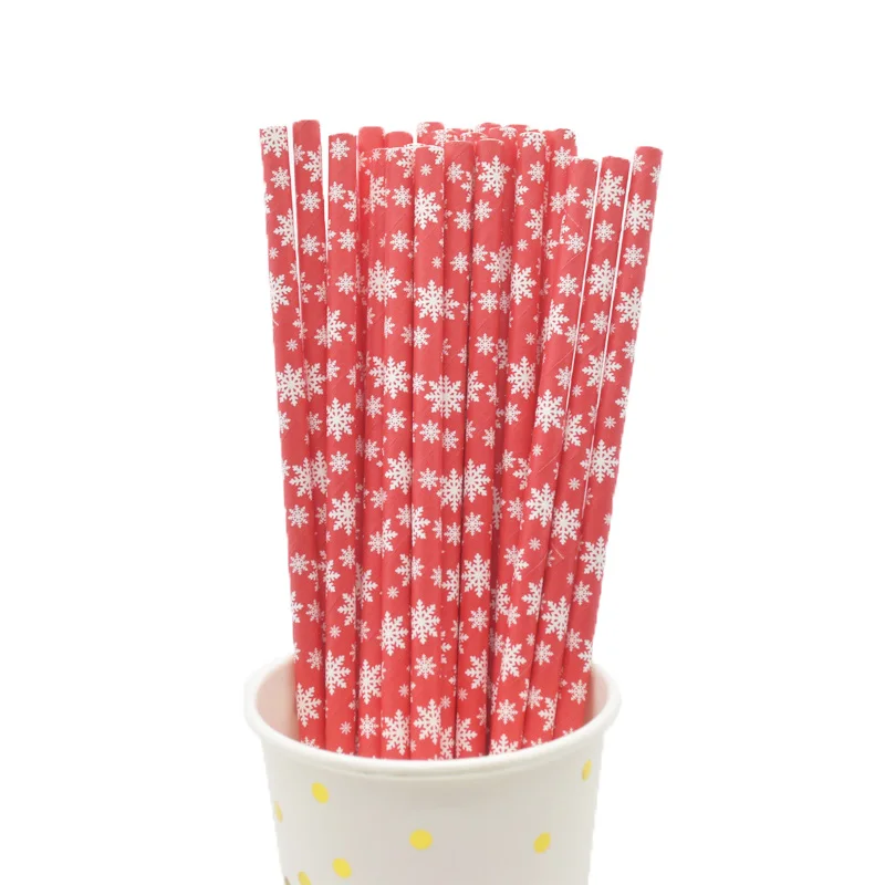 

25/50pcs Foil Gold/Silver Disposable Drinking Paper Straws Rainbow For Birthday Wedding Deco Christmas Party Event Supplies