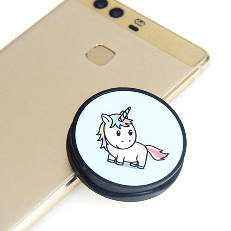 Подставка для телефона с мраморным рисунком единорога складной держатель всех