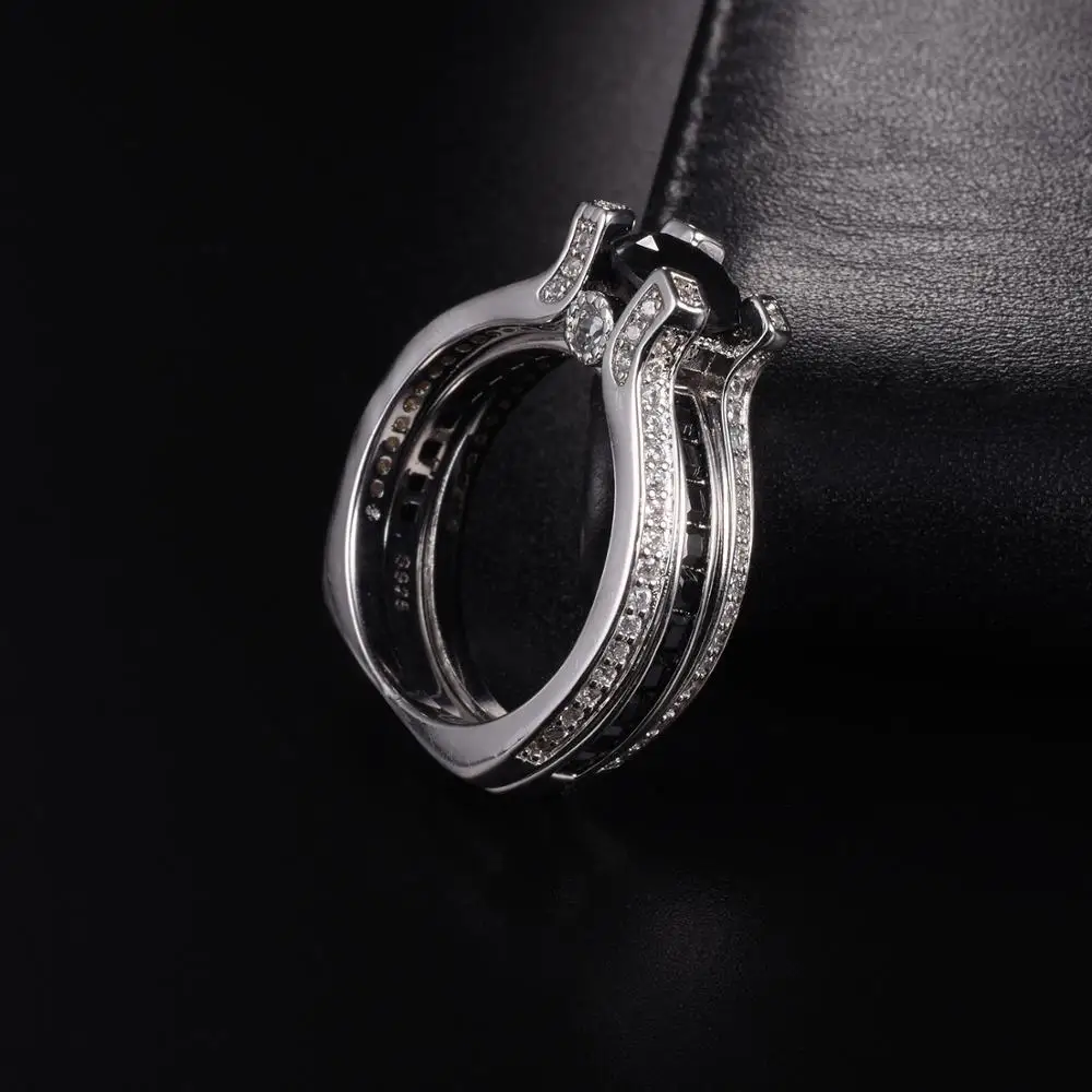 Модный комплект колец из стерлингового серебра 925 пробы ювелирные изделия