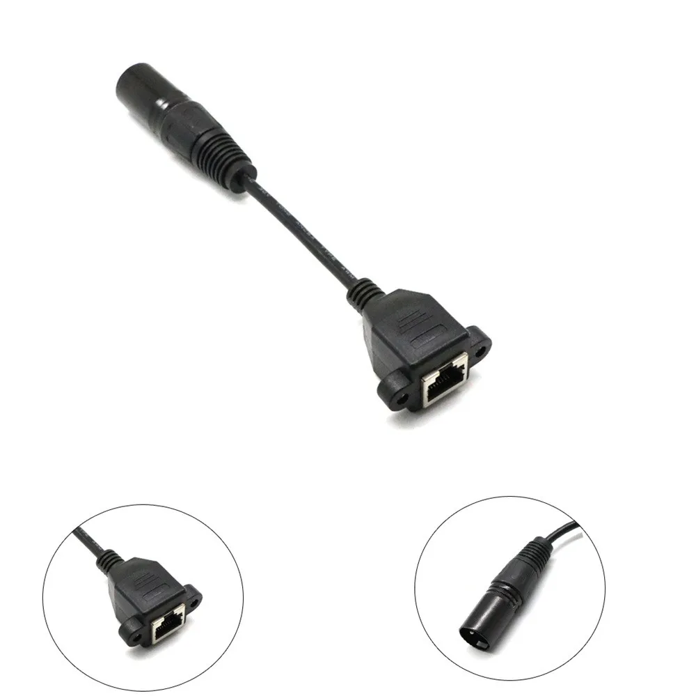 RJ45 гнездовой разъем для XLR 3 контактный штекер сетевой конвертер адаптер кабель 15