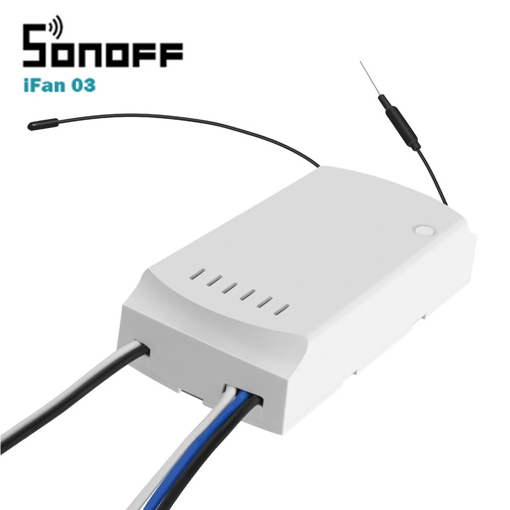 SONOFF IFan03 433 МГц RF пульт дистанционного управления WiFi потолочный вентилятор и
