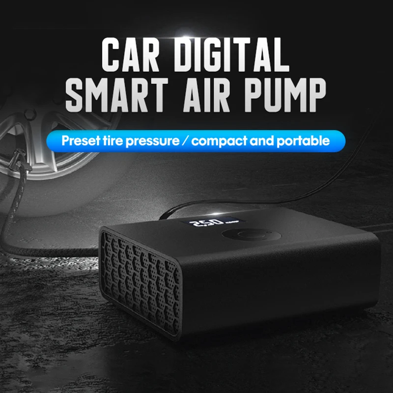 

Carsun 12V Portable Car Tire Inflator Digital Display Air Pump Portable Electric Tire Inflator for Car