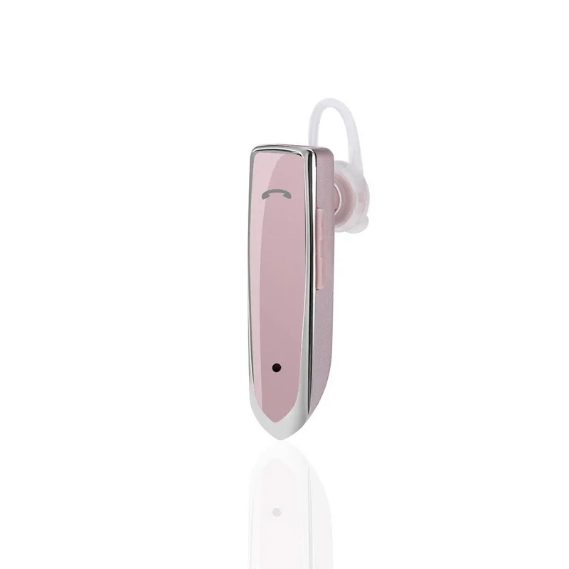 Розовый ANRY Bluetooth беспроводные деловые наушники Hands Free с микрофоном для офиса/бизнеса/тренировки/водителя/грузовика - Цвет: Розовый