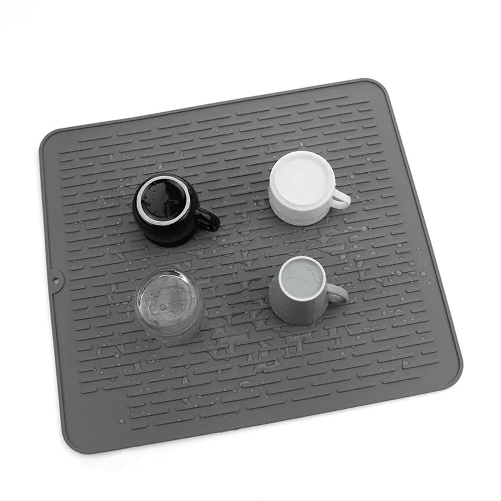 Складной силиконовый сливной коврик столовые приборы для кухни блюда и чашка