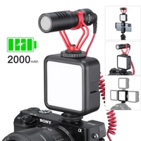 ulanzi mini portable led video light triple cold shoe rechargeable vlog fill light photography lighting tripod kit cri95