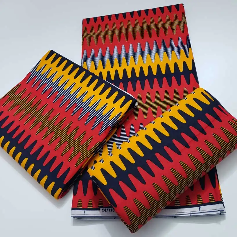 Ткань из Анкары Африканский настоящий восковой принт 100% хлопок швейный материал