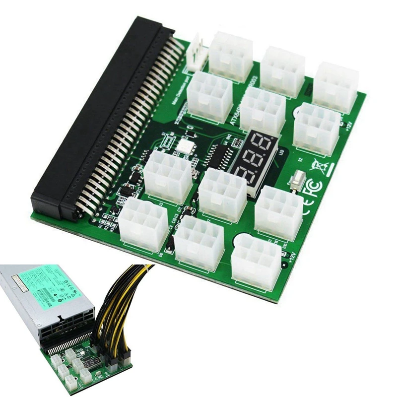 1200 W/750 W 6 Pin Мощность коммутационная плата для HP Psu Gpu добыча эфириума Zec