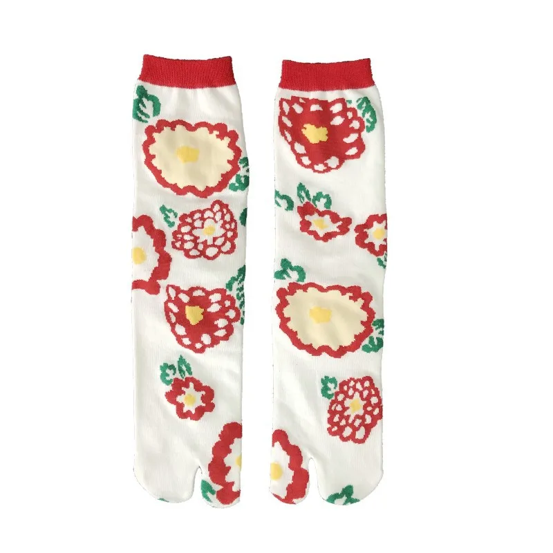 Носки женские в японском стиле Харадзюку чёсаный хлопок модные жаккардовые