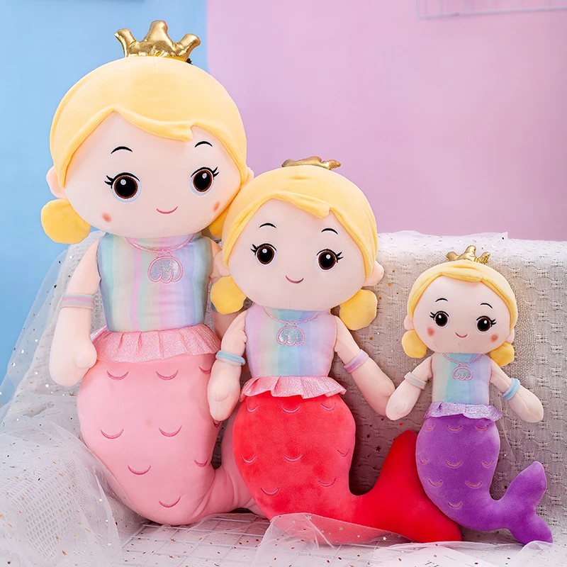 Корона русалки для маленьких девочек плюшевая игрушка кукла подарок на день