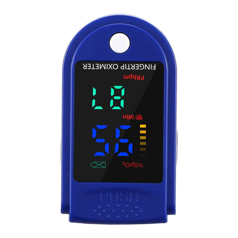 Пальчиковый оксиметр цифровой Пульсоксиметр на кончик пальца измеритель