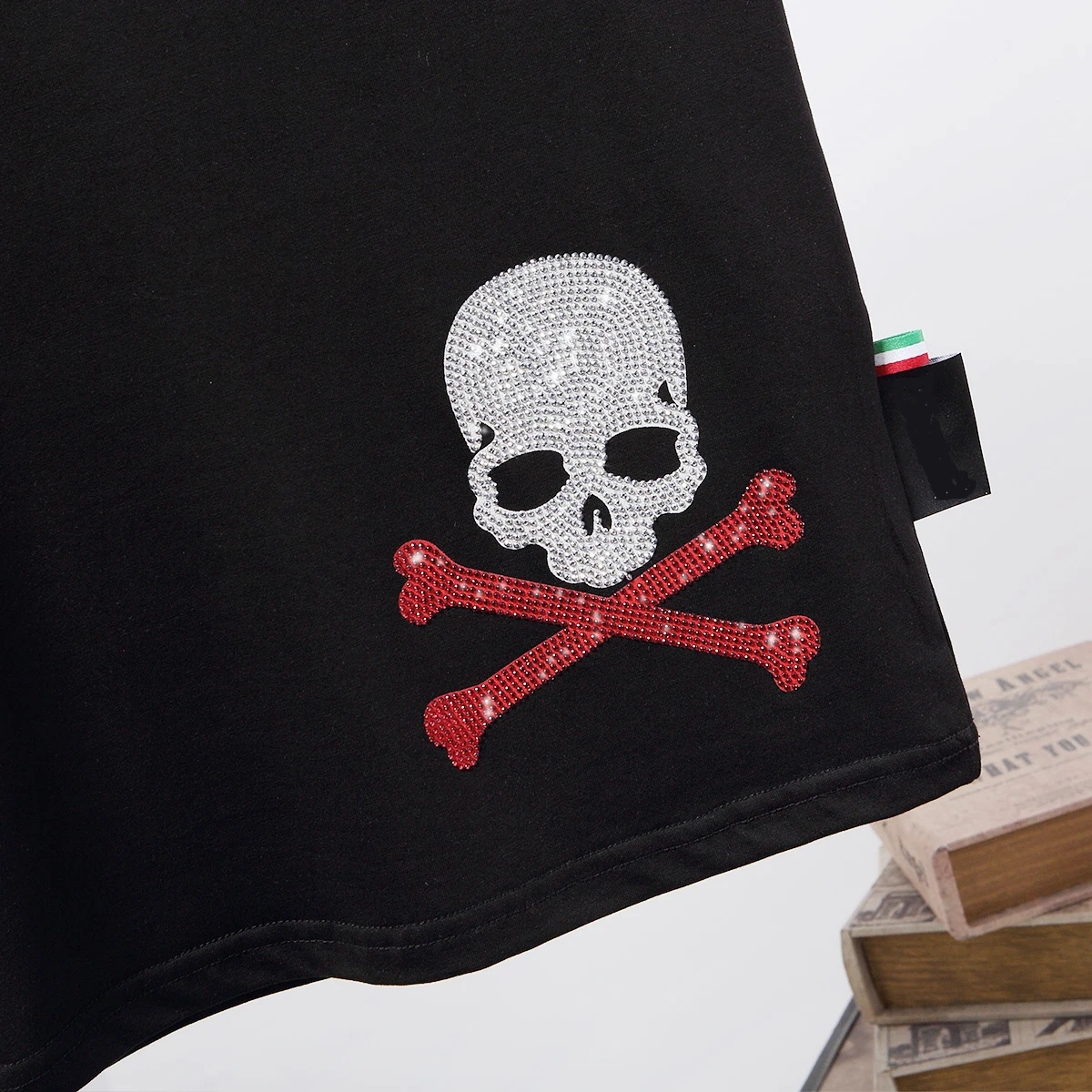 

2021 Men T-shirt Skull Short Sleeve 3D Printing Pure Cotton Round Neck Plein T-shirt Men's Fashion Street Sports Short Sleeve