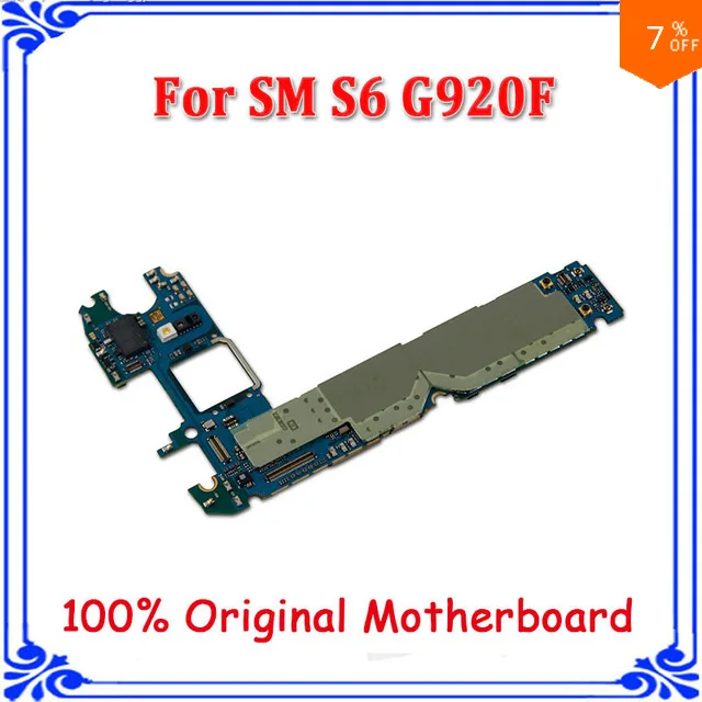 32 Гб оригинальная разблокированная материнская плата для Samsung Galaxy S6 G920F