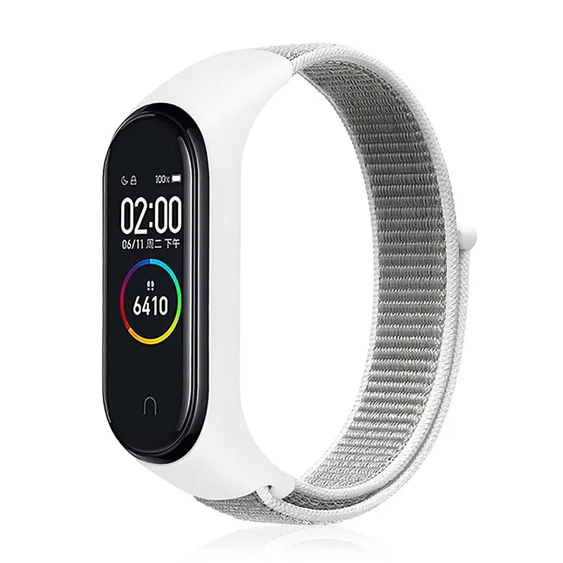 Nylon strap For Xiaomi mi band 3 4 strap Smart bracelet Soft Sport Wristbands For Mi band 4 NFC Global Smart watch women men