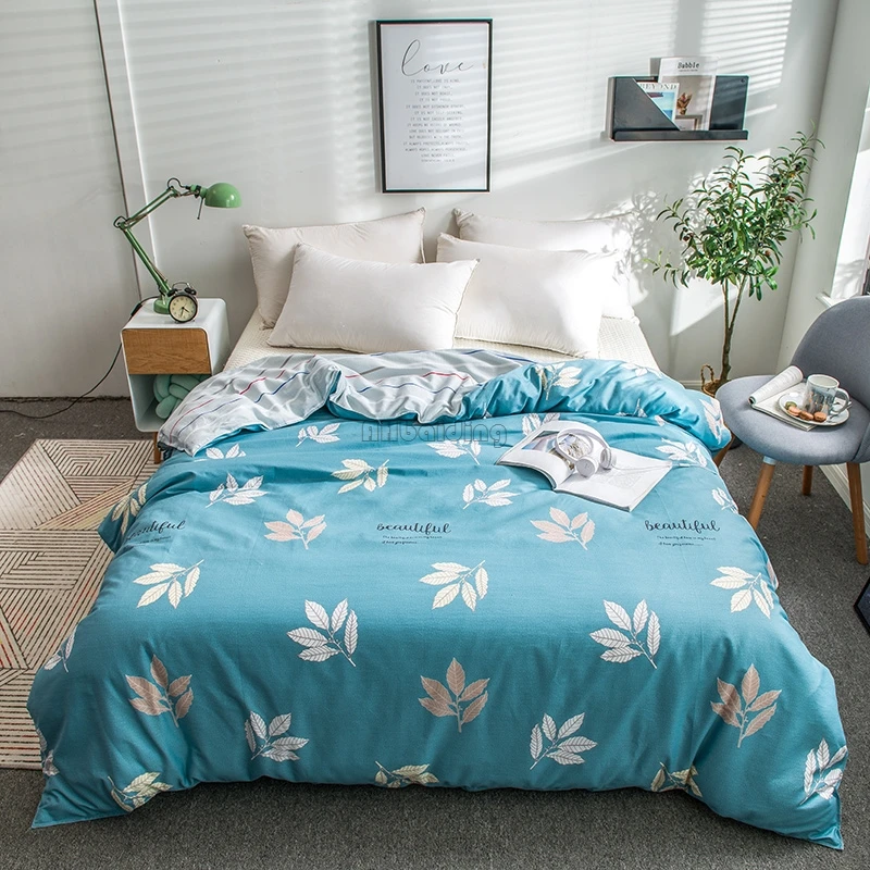 Коричневый Дизайнерский комплект постельного белья с цветочным принтом и птицами, постельное белье, 1 шт., пододеяльник, хлопок, пододеяльник, одеяло или одеяла - Цвет: Коричневый