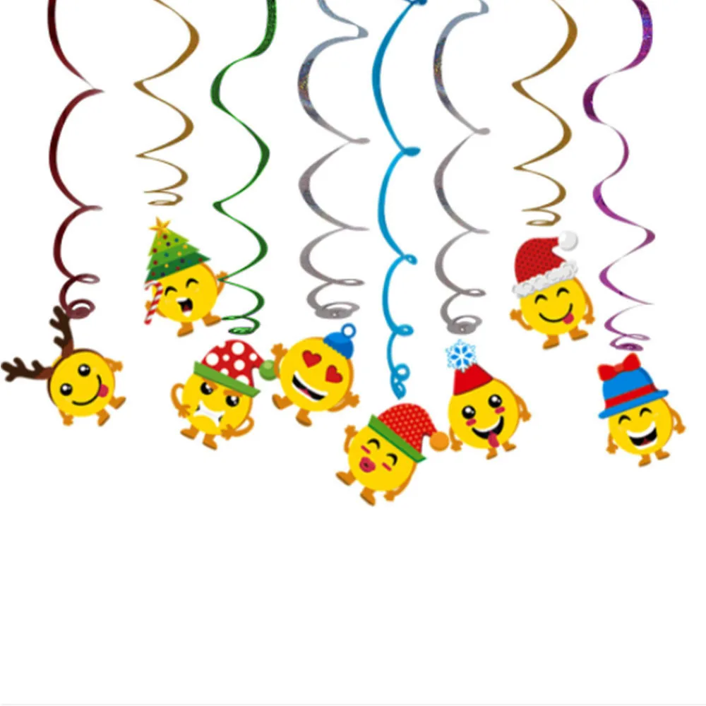 Спиральный кулон в виде Санта Клауса Рождественское украшение для дома