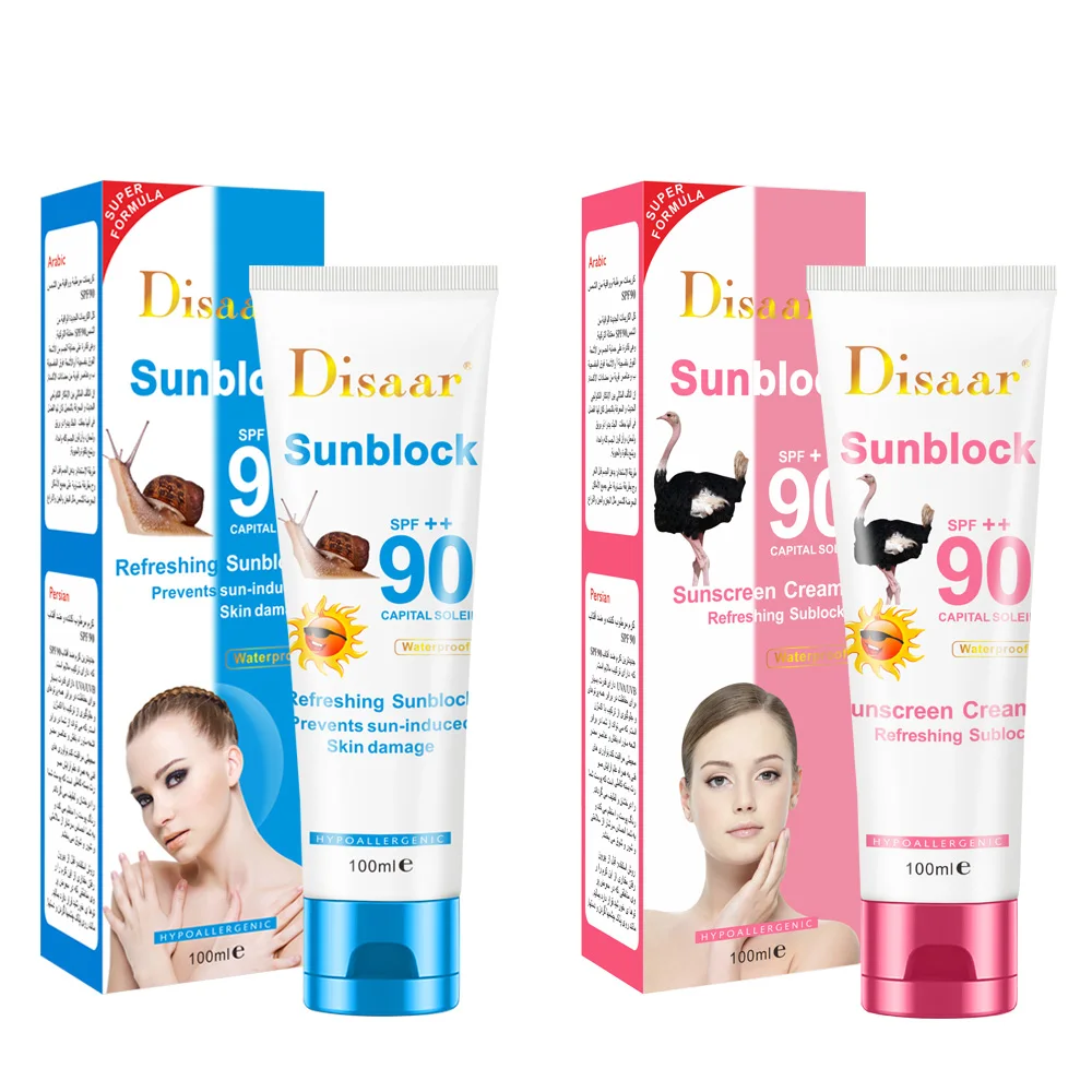 

100ml DISAAR Natural SPF 90++ Effective Sunblock Cream Waterproof Radiation Best Sunscreen Sunblock Lightening Moisturizer