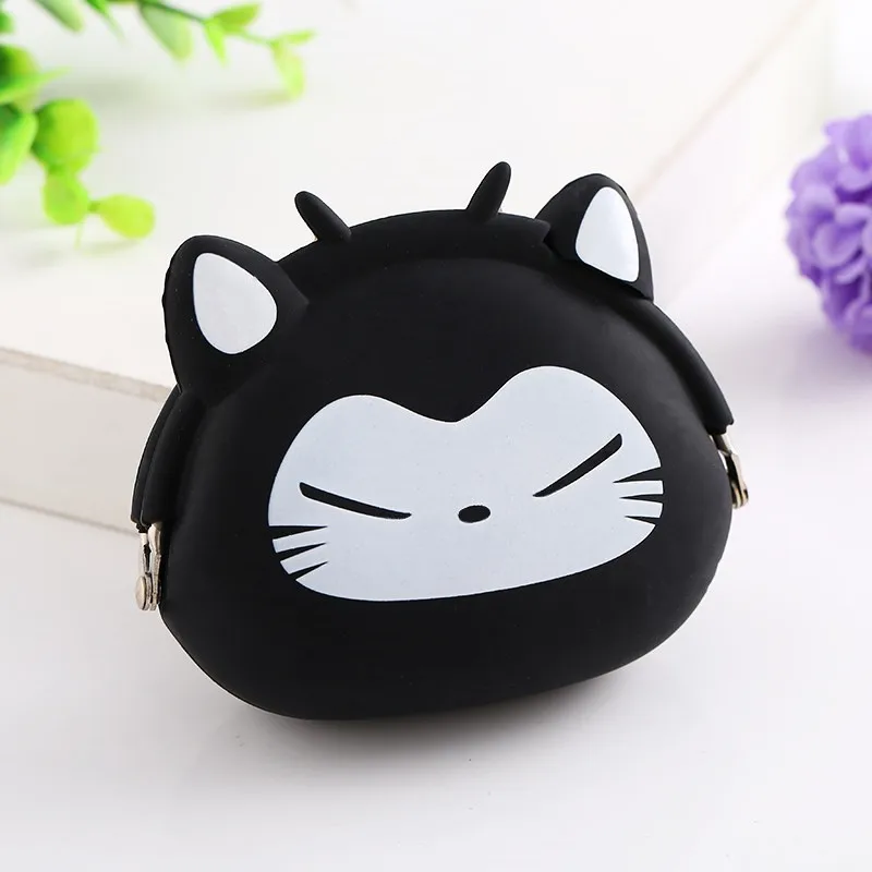 2019 Кошелек для монет мини Силиконовый маленький кошелек с животными дамская