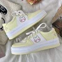 kawaii rabbit print womens sneakers 2021 fashion autumn zapatillas mujer patchwork female shoes casual ladies footwear