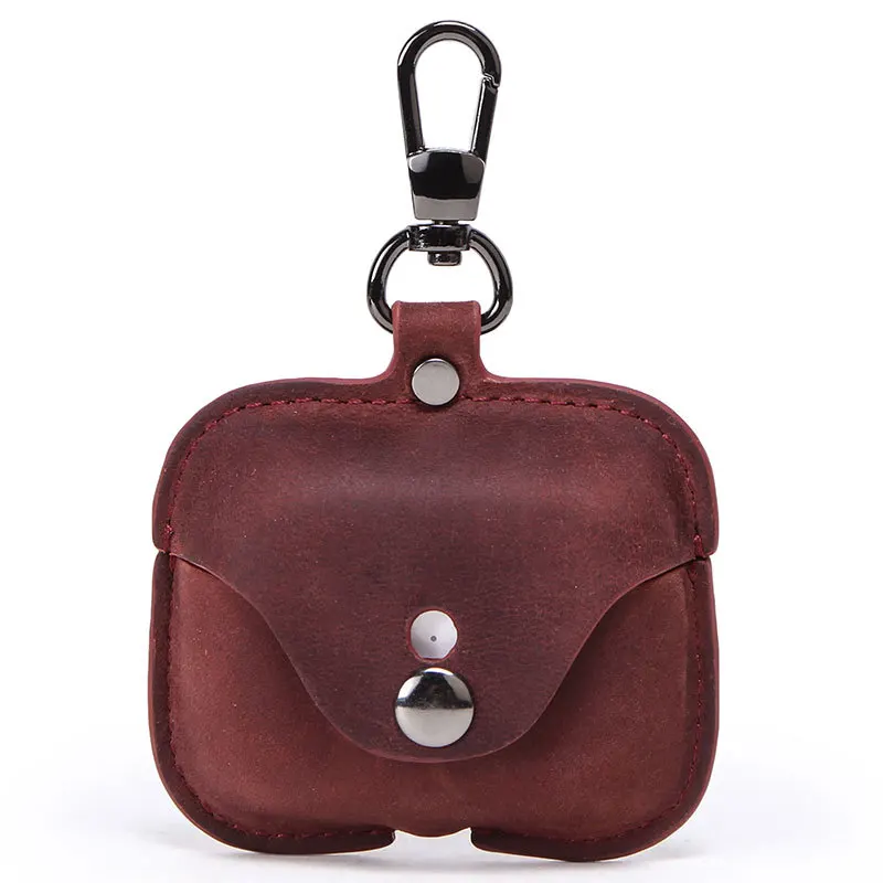 

Чехол для беспроводных наушников Apple Airpods Pro, защитный чехол из натуральной кожи с выдвижным механизмом зарядки для Airpods 3