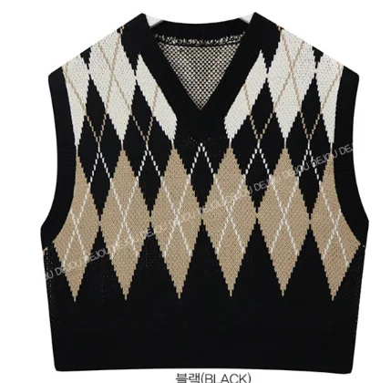 

New loose sleeveless sweater spring autumn Women vest sweaters knitting vest joker knitted vest wool oversize Girls Pullover