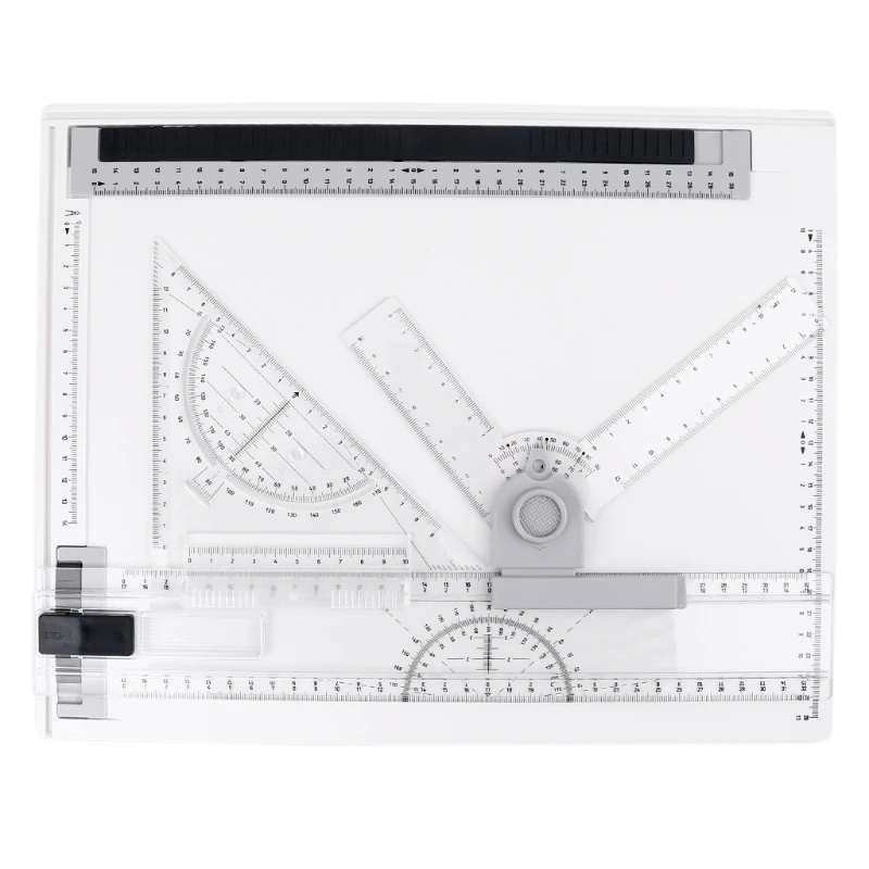 

A4 Drawing Board Adjustable Parallel with Clear Rule Graphics Angle 37x29cm