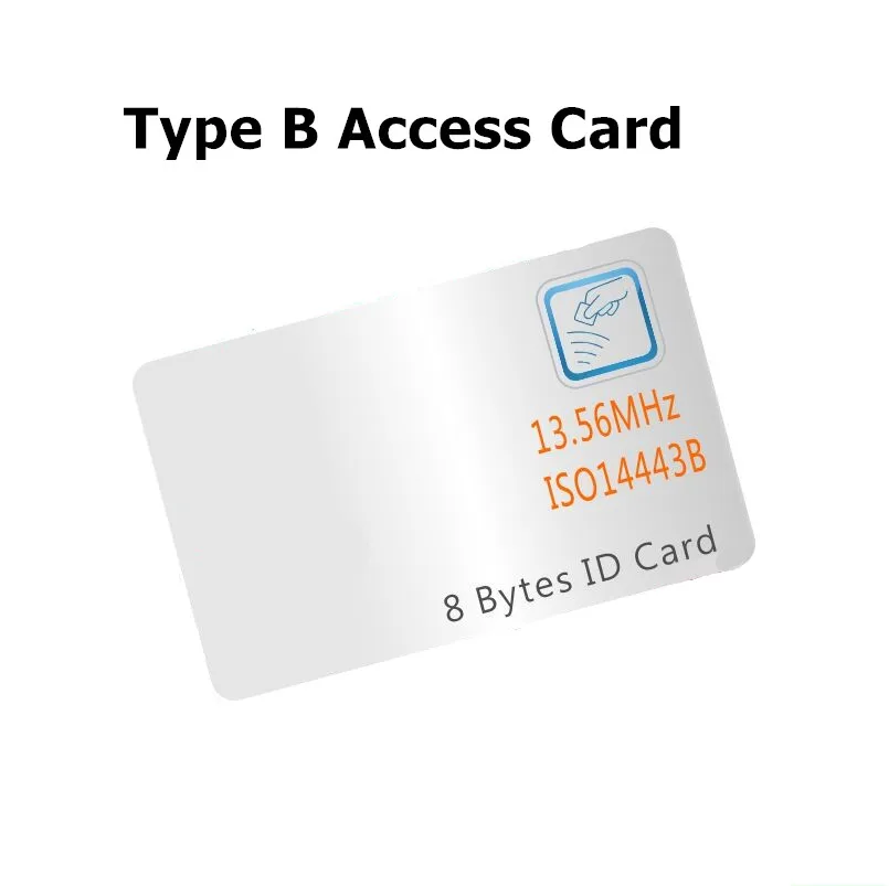 ISO/IEC 14443 Тип B PICC цифровая карта RFID с 8 байтами 13,56 МГц HF гостиничный смарт-замок карты IC