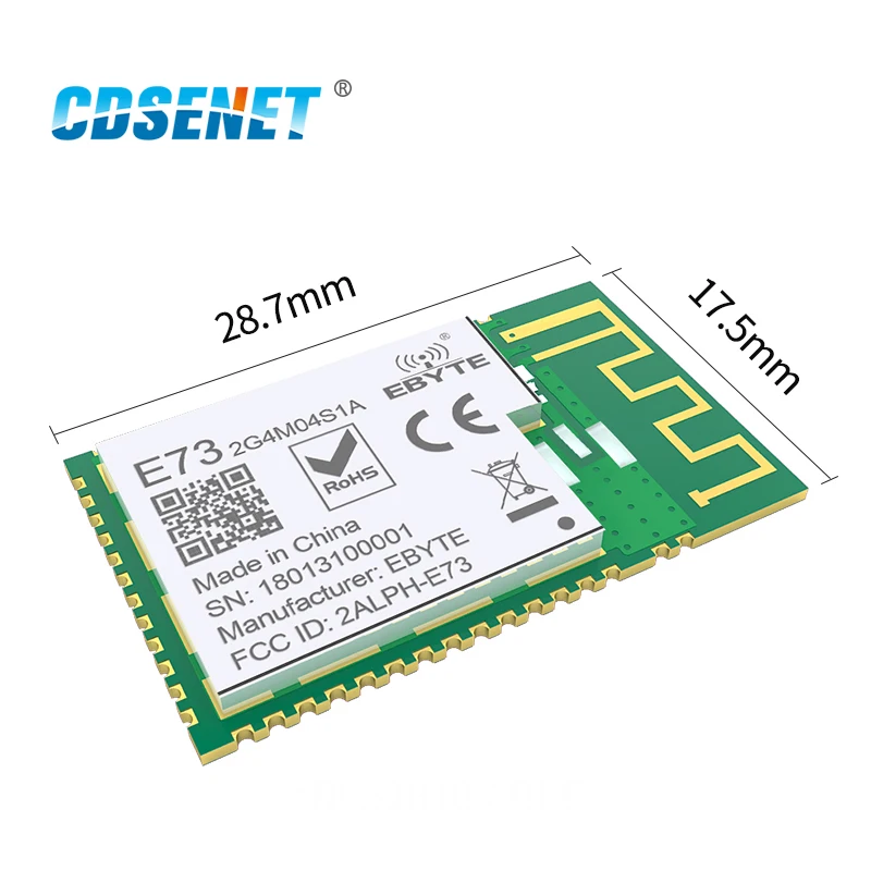 Модуль Bluetooth 5 0 nRF52810 2 4 приемник передатчика GHz CDSENET 5.0 4dBm приемопередатчик малой