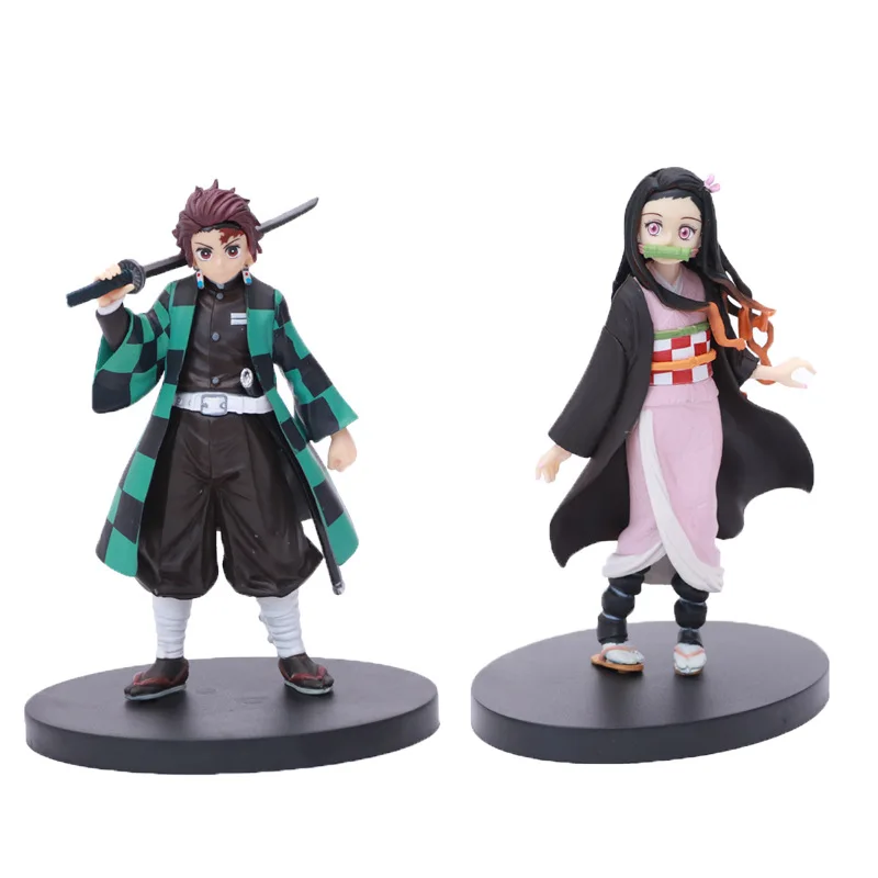 Аниме Демон Истребительница Kimetsu без Yaiba рисунок камадо Tanjirou Nezuko swordman ПВХ фигурка