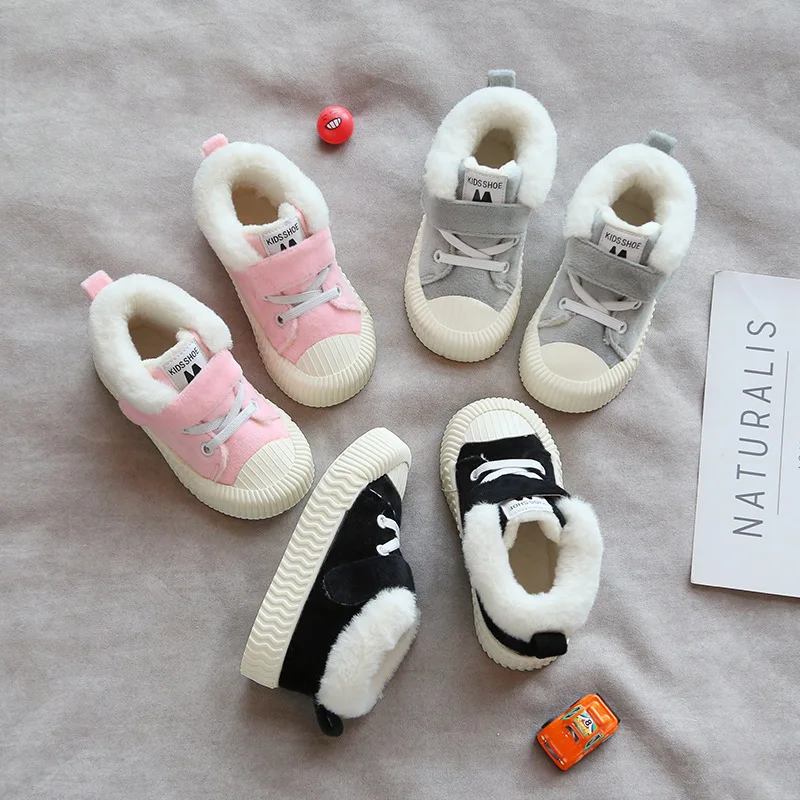 New Winter Baby Girl Boy Infant Toddler Plush Boots Thickening Snow Soft Bottom Non-Slip Warm Child Kids Shoes | Мать и ребенок