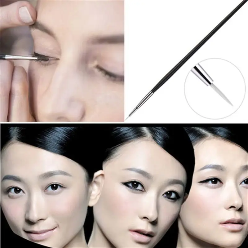 1 Pc Professional Bent Angled Eyeliner Brush High Quality Eyebrow Eye Liner Cosmetic Makeup Tools New | Красота и здоровье