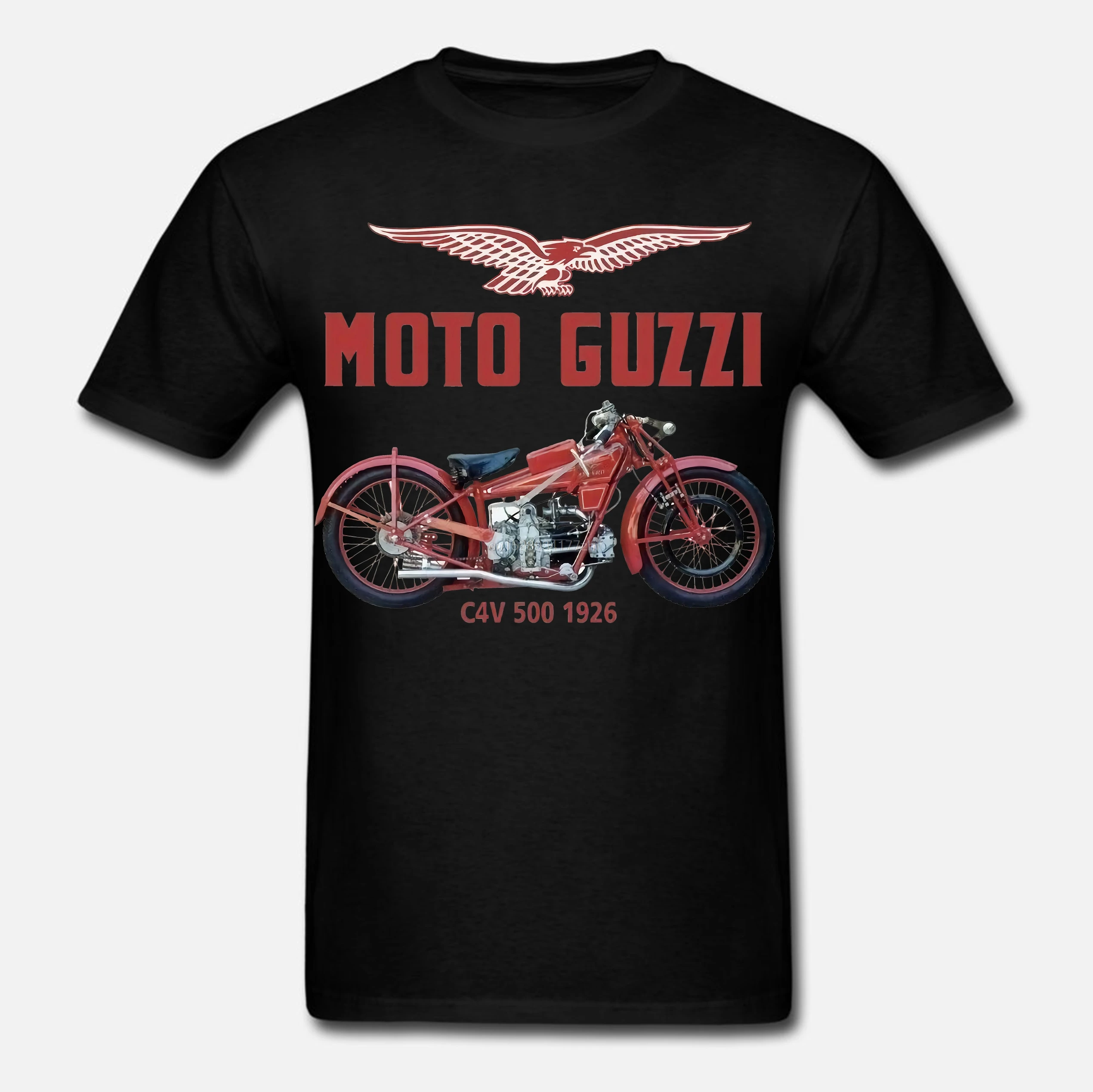 Moto Guzzi Мужская модная футболка Топы Одежда Повседневная Топ|Мужские футболки| |