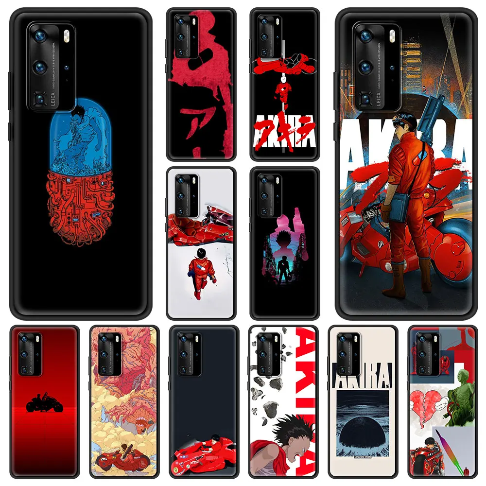 

Anime Akira 1988 Phone Case For Huawei P30 Pro P20 P40 Lite E P Smart Z Y6 Y7 2019 Soft Silicone Black Cover Couqe Funda Capa