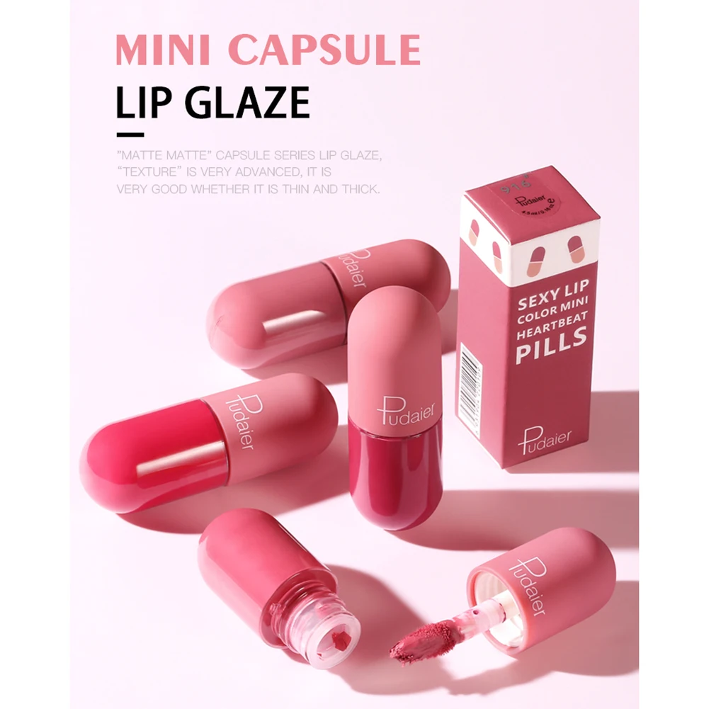 Новый матовой замшевой кожи обувь капсула для губ тинт увлажняющий с