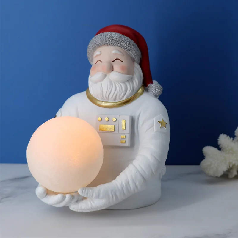 

Creative Resin Crafts Christmas Astronaut Astronaut Ornaments Are Now Home Night Light Decorations Children's Day Gifts